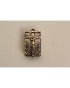 Ancien pendentif Livre religieux miniature Jésus Christ