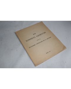 10 Sonnets Genevois pour le quatrième centenaire de la réforme 1936