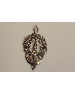 Ancien pendentif Médaille religieuse argent