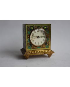 Pendulette de Voyage Zenith, Swiss Art nouveau émaillé