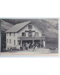 CPA Haute-Savoie Tramway d'Annecy à Thônes Col Aravis Chalet Hôtel