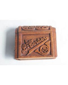 Pyrogène bois sculpté Nevache Lieutenant Cartier 1903