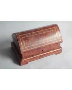 Ancien coffret à bijoux cuir