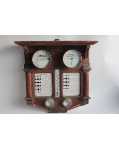 Ancien Baromètre Thermomètre Lambrecht's Wetter Telegraph 1910 Zurich Suisse