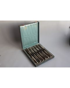12 Couteaux de table Empire argent Jezler Suisse