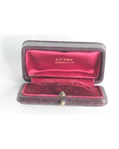 Ancien écrin cuir broche bijoux Louis Rey Marseille