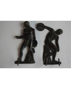Patères murales Bronze Athlètes grecs