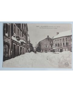 CPA Ardèche St Agrève Grande rue sous la neige