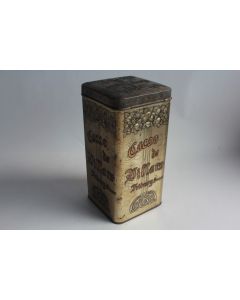 Boîte tôle lithographiée gaufré chocolat Cacao de Villars Fribourg Suisse