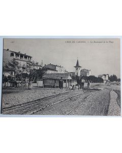 CPA Alpes Maritimes Cros de Cagnes Le boulevard de la Plage
