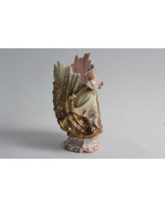 Vase Coquillage et femme porcelaine Rudolstadt-Volkstedt Allemagne 
