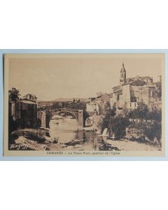 CPA Aveyron Camarès Le Vieux Pont quartier de l'Église
