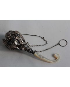 Porte Bouquet de bal argent nacre Napoléon III