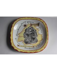 GIEN Plat faïence Périgord La chercheuse de Cêpes