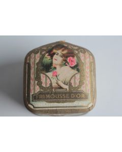 Boite à poudre Frimousse d'or Lorenzy Palanca Art Nouveau