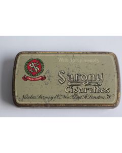 Petite Boîte à Cigarettes tôle Nicolas Sarony Londres