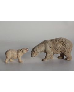 Ours polaire et ourson Elastolin Hausser composition Jouet