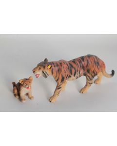 Tigre et tigreau Elastolin Hausser composition Jouet