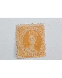Timbre Colonie anglaise Queensland Victoria Registered neuf 1865