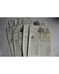 Lot 9 pages Ancien Journal Le Charivari Septembre 1840