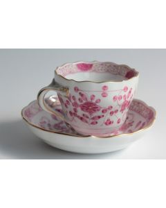 MEISSEN Tasse à café porcelaine Indian Flowers XIXe siècle