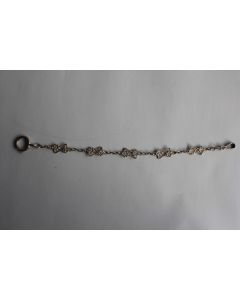 Chaîne de montre argent art nouveau