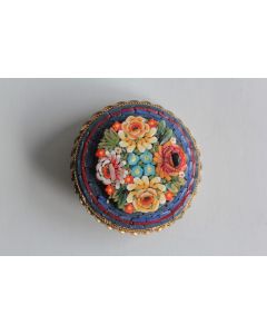 Broche Micro mosaïque Italie Fleurs
