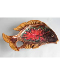 Plat céramique Poisson Vallauris
