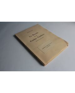 Livre La recette de la fondue Vaudoise Maurice Lugeon 1950
