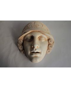 Masque mural visage femme déesse Athéna
