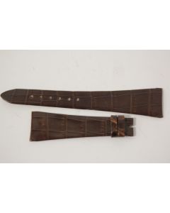 Bracelet montre Universal Genève croco marron 20 mm