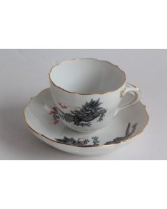 MEISSEN Tasse porcelaine Dragon Ming