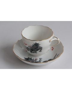 MEISSEN Tasse porcelaine Dragon Ming