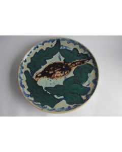 Marcel NOVERRAZ Plat céramique émaillée Carouge 1922 Suisse