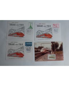 Lot Cartes Maximum Ain Culoz Gare SNCF