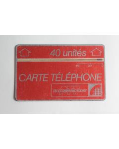 Télécarte L&G rouge 40 unités F6 France