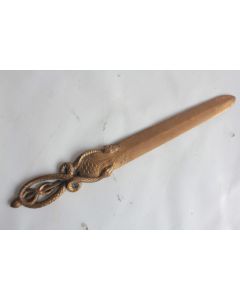 Ouvre lettre Coupe papier bronze Serpents Huger Art Nouveau