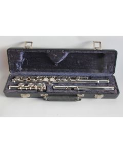 Ancienne Flûte traversière Master métal argenté