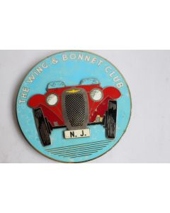 Insigne automobile THE WING & BONNET CLUB USA NEW JERSEY 1960/70