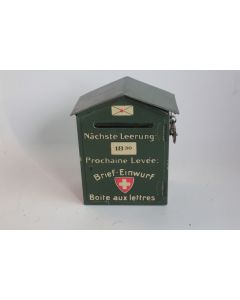 Ancienne tirelire métal boîte aux lettres publicitaire chocolat Amor