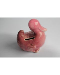 Ancienne tirelire à casser porcelaine canard