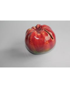 Ancienne tirelire à casser barbotine Tomate
