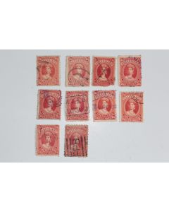 Lot Timbres Colonie anglaise Queensland Victoria two S six pence 1882