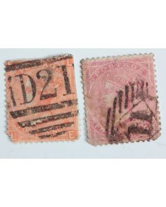 Timbres Grande Bretagne Victoria 4 pence 1865 obl