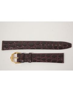 RAYMOND WEIL Bracelet pour montre croco bordeaux 16 mm