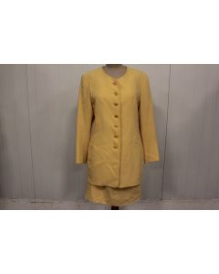 HERMES Ensemble Tailleur Jupe vintage laine soie Femme T42