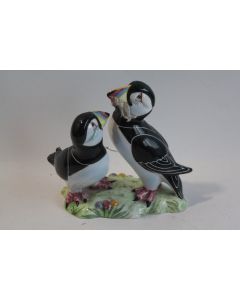 Figurine céramique macareux puffins Goldscheider