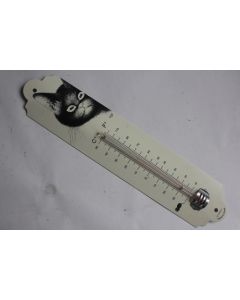 Thermomètre illustré Chat noir Dubout