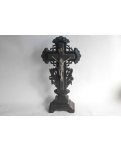 Christ sur croix bois sculpté Napoléon III
