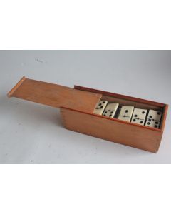Ancien Jeu de dominos ébène et os